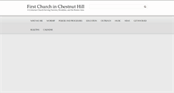 Desktop Screenshot of firstchurchchestnuthill.org