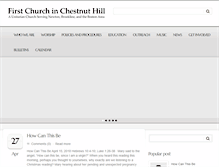 Tablet Screenshot of firstchurchchestnuthill.org